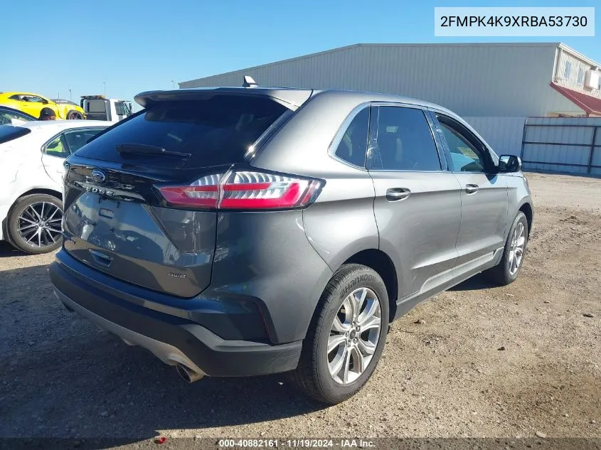 2024 Ford Edge Titanium VIN: 2FMPK4K9XRBA53730 Lot: 40882161