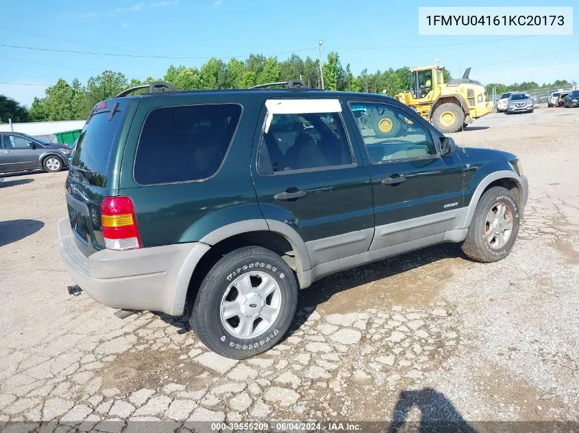 2001 Ford Escape Xlt VIN: 1FMYU04161KC20173 Lot: 39555209