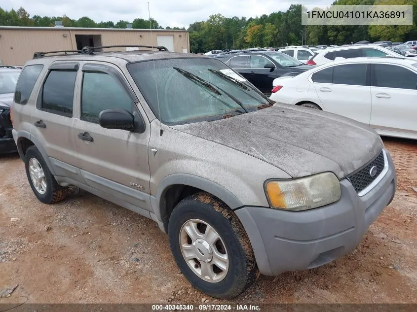 2001 Ford Escape Xlt VIN: 1FMCU04101KA36891 Lot: 40345340