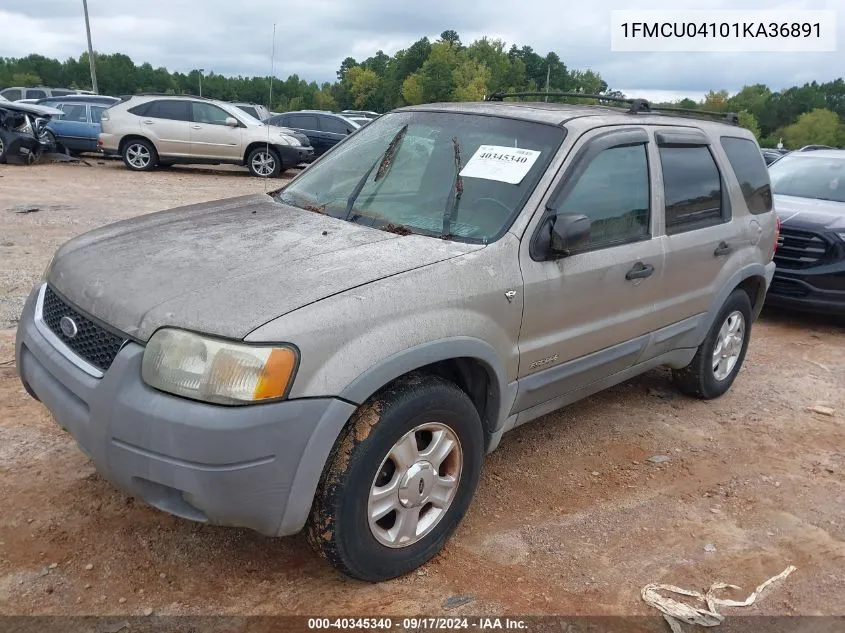 2001 Ford Escape Xlt VIN: 1FMCU04101KA36891 Lot: 40345340