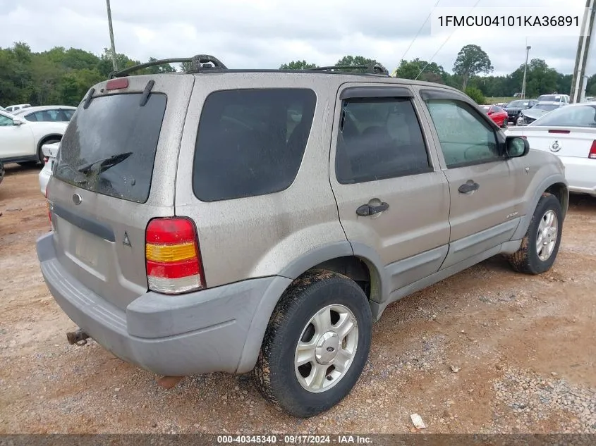 2001 Ford Escape Xlt VIN: 1FMCU04101KA36891 Lot: 40345340