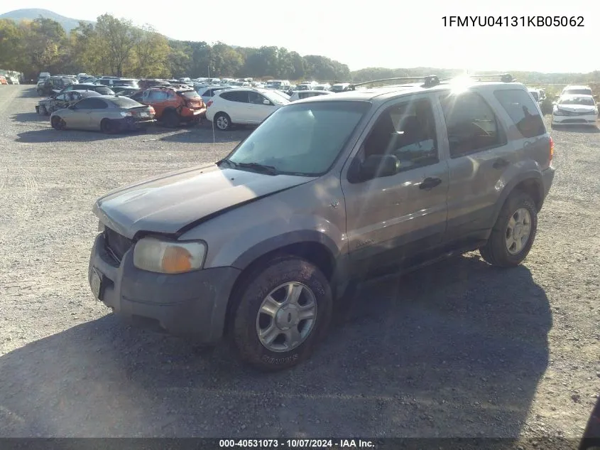 2001 Ford Escape Xlt VIN: 1FMYU04131KB05062 Lot: 40531073