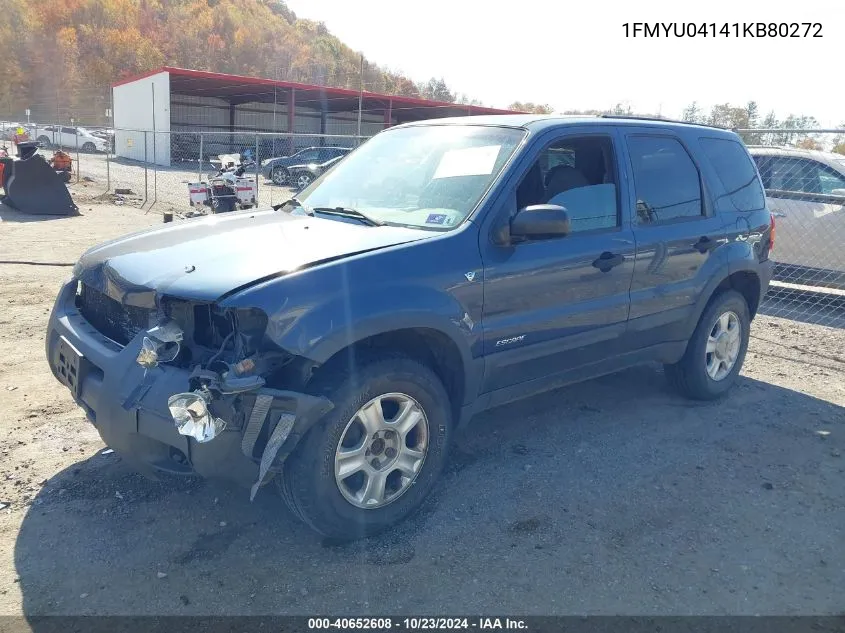 2001 Ford Escape Xlt VIN: 1FMYU04141KB80272 Lot: 40652608