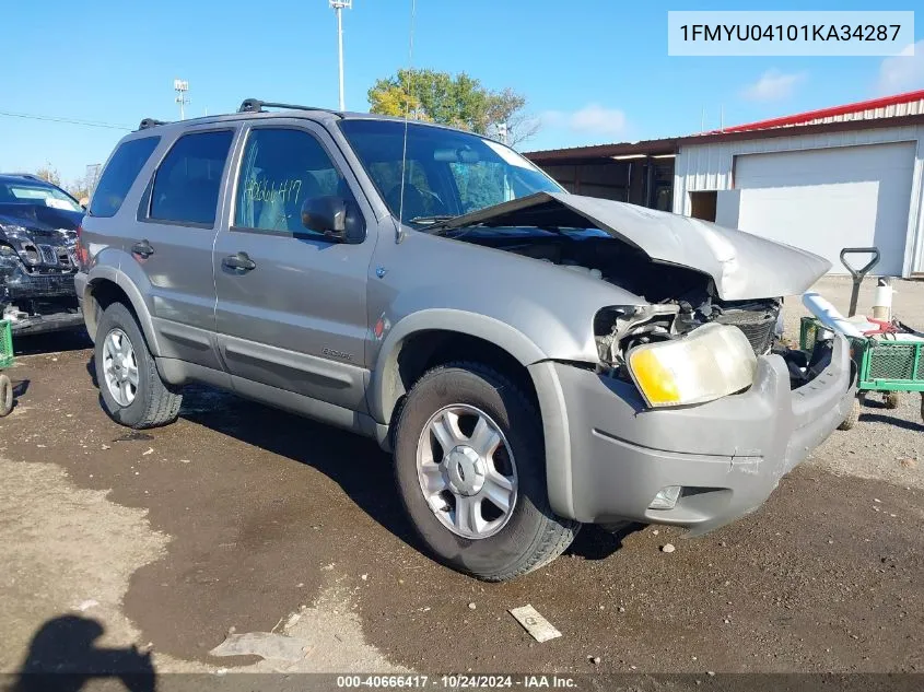 2001 Ford Escape Xlt VIN: 1FMYU04101KA34287 Lot: 40666417