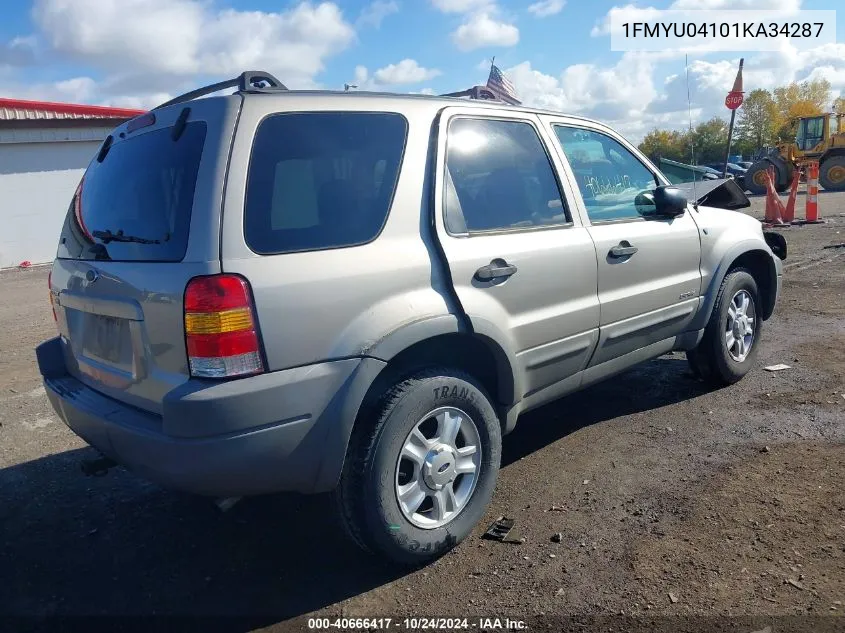 2001 Ford Escape Xlt VIN: 1FMYU04101KA34287 Lot: 40666417