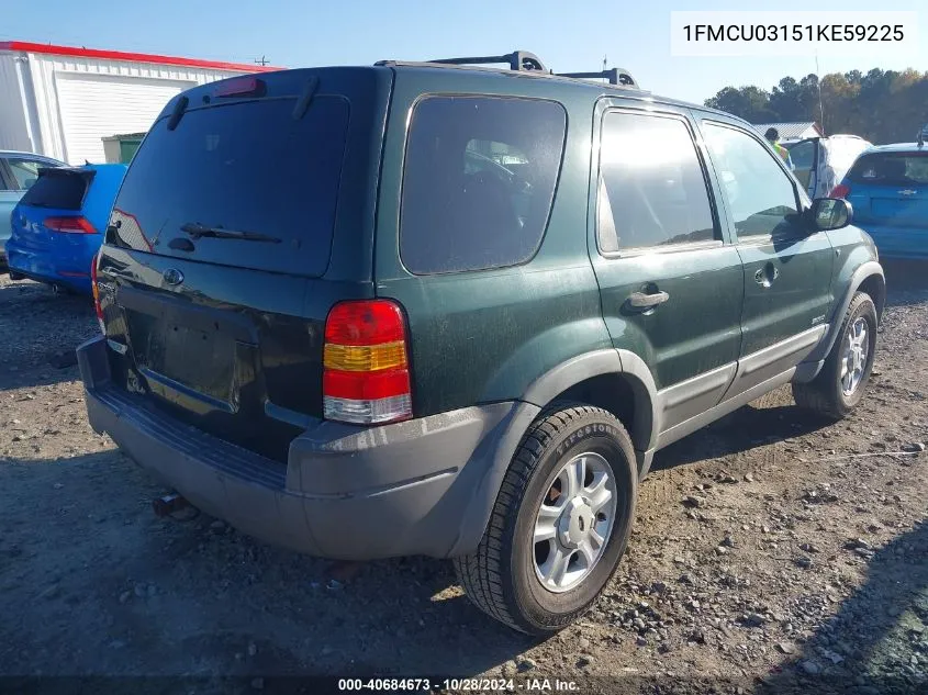 2001 Ford Escape Xlt VIN: 1FMCU03151KE59225 Lot: 40684673