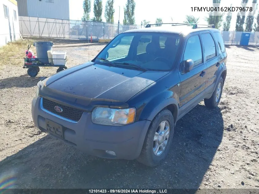 2002 Ford Escape Xlt VIN: 1FMYU04162KD79678 Lot: 12101423