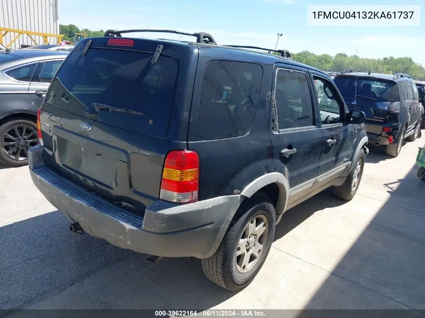 2002 Ford Escape Xlt VIN: 1FMCU04132KA61737 Lot: 39622164