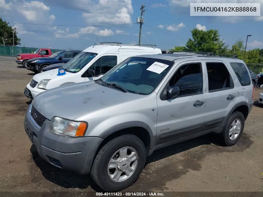 2002 Ford Escape Xlt VIN: 1FMCU04162KB88868 Lot: 40111423