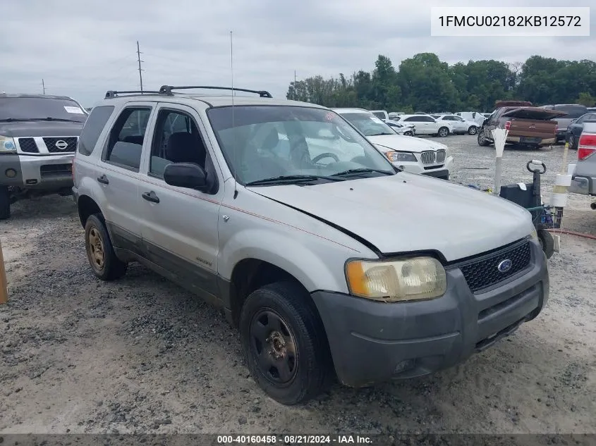 2002 Ford Escape Xls VIN: 1FMCU02182KB12572 Lot: 40160458