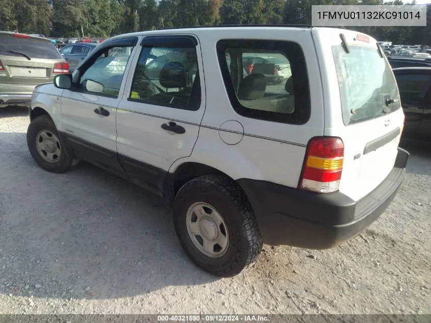 2002 Ford Escape Xls VIN: 1FMYU01132KC91014 Lot: 40321590