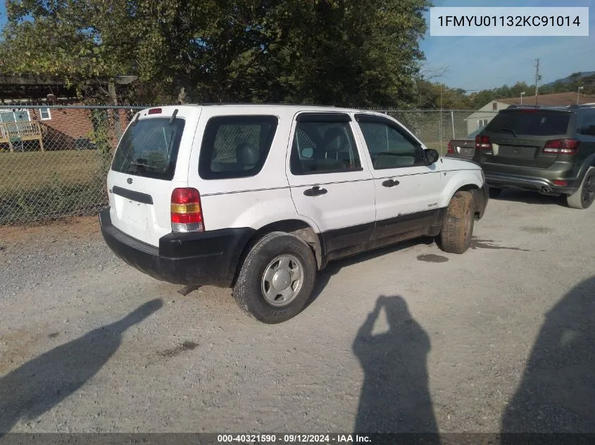 2002 Ford Escape Xls VIN: 1FMYU01132KC91014 Lot: 40321590