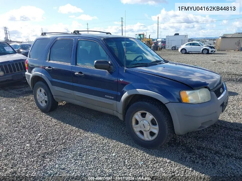 2002 Ford Escape Xlt VIN: 1FMYU04162KB44813 Lot: 40611597