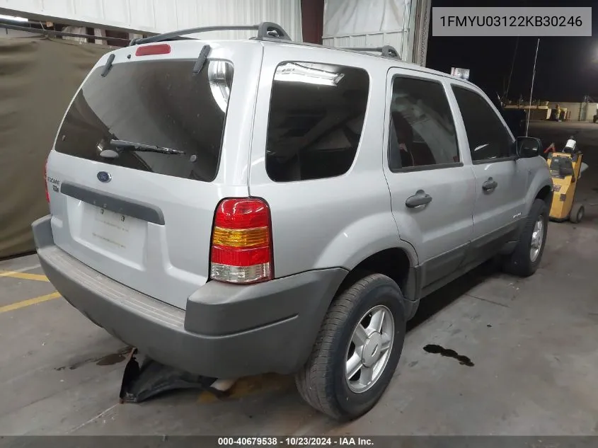 2002 Ford Escape Xlt VIN: 1FMYU03122KB30246 Lot: 40679538