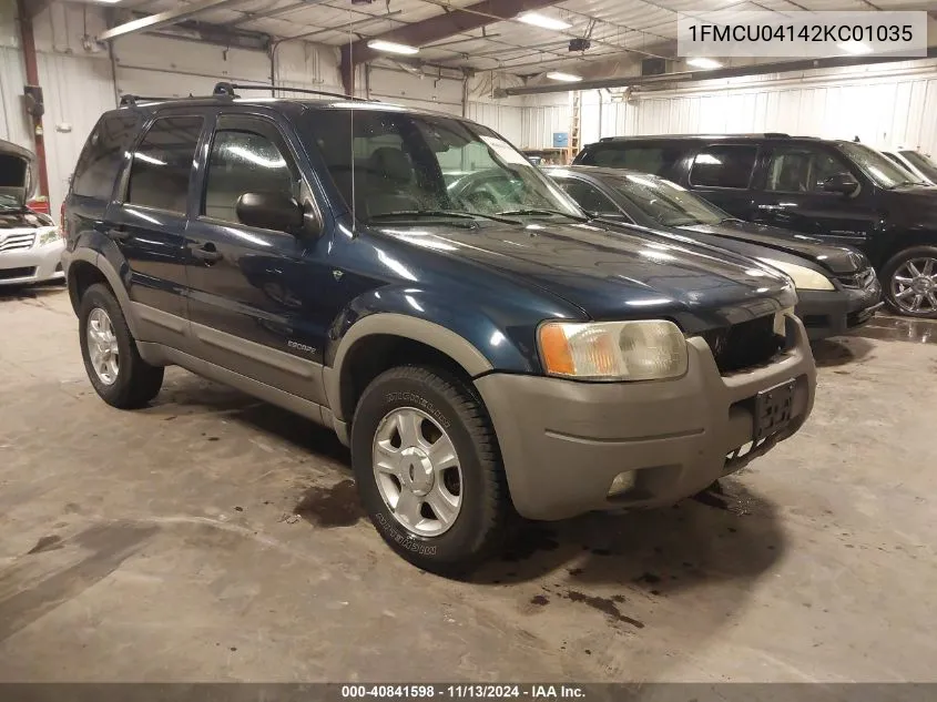 2002 Ford Escape Xlt VIN: 1FMCU04142KC01035 Lot: 40841598