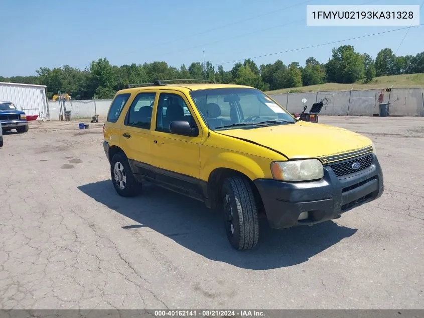 2003 Ford Escape Xls VIN: 1FMYU02193KA31328 Lot: 40162141