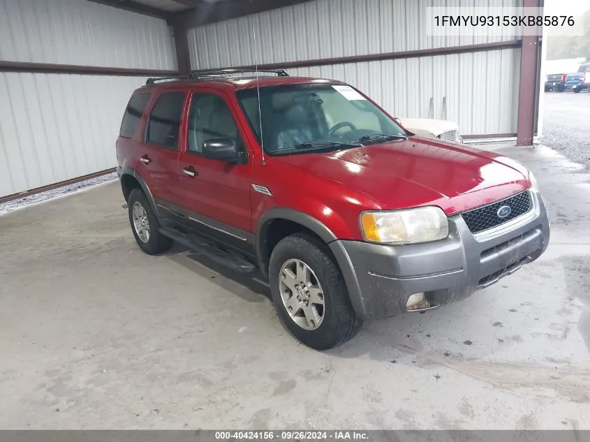 2003 Ford Escape Xlt VIN: 1FMYU93153KB85876 Lot: 40424156