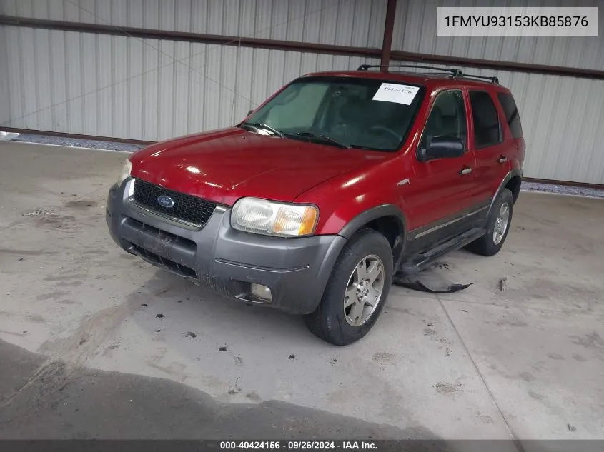 2003 Ford Escape Xlt VIN: 1FMYU93153KB85876 Lot: 40424156