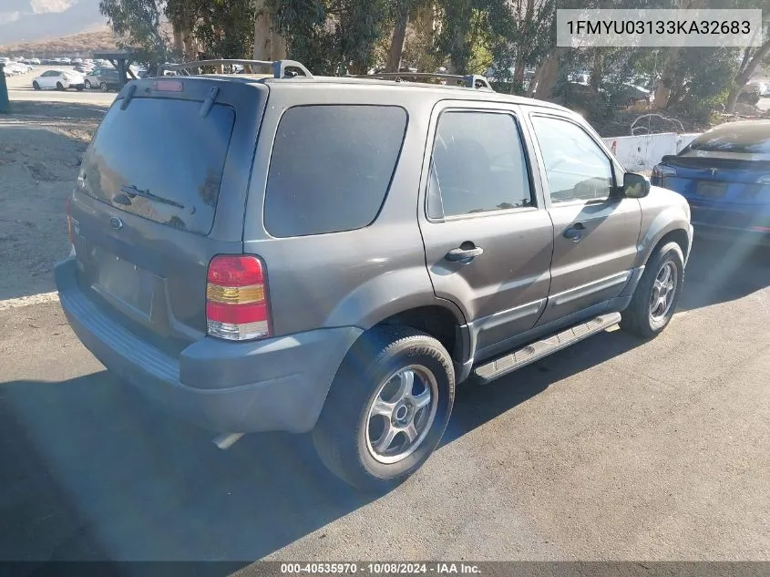 2003 Ford Escape Xlt VIN: 1FMYU03133KA32683 Lot: 40535970