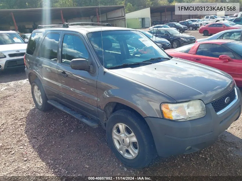 2003 Ford Escape Xlt VIN: 1FMCU03123KA61568 Lot: 40857852