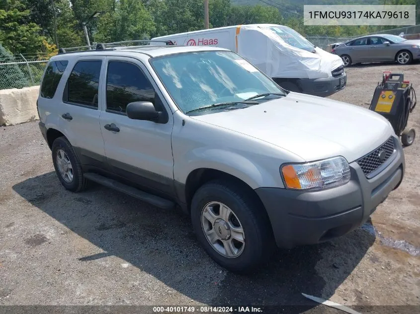 2004 Ford Escape Xlt VIN: 1FMCU93174KA79618 Lot: 40101749