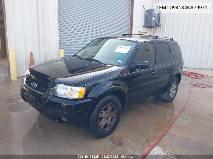 2004 Ford Escape Limited VIN: 1FMCU94134KA79971 Lot: 40173225