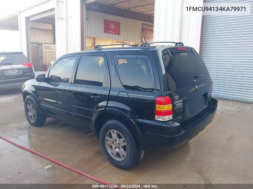 2004 Ford Escape Limited VIN: 1FMCU94134KA79971 Lot: 40173225