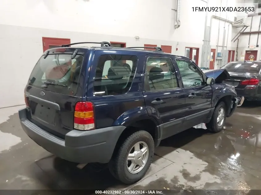 2004 Ford Escape Xls VIN: 1FMYU921X4DA23653 Lot: 40232982