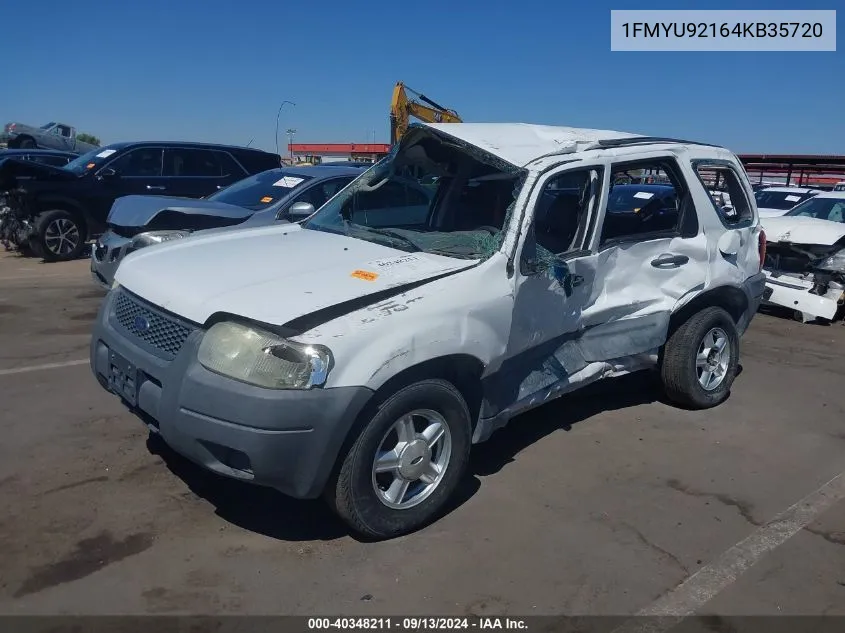 2004 Ford Escape Xls VIN: 1FMYU92164KB35720 Lot: 40348211