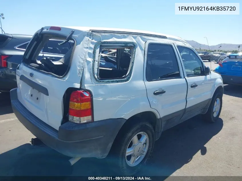 2004 Ford Escape Xls VIN: 1FMYU92164KB35720 Lot: 40348211