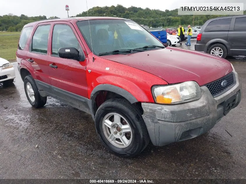 2004 Ford Escape Xls VIN: 1FMYU02154KA45213 Lot: 40418669