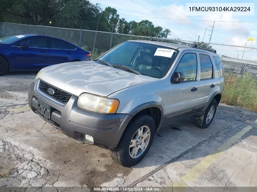 2004 Ford Escape Xlt VIN: 1FMCU93104KA29224 Lot: 40485255