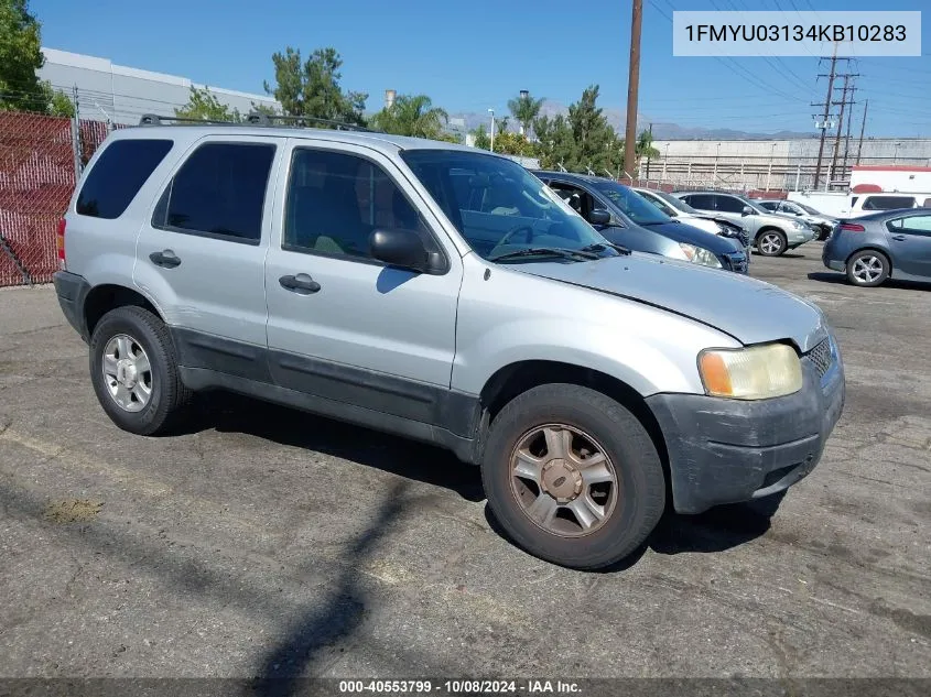 2004 Ford Escape Xlt VIN: 1FMYU03134KB10283 Lot: 40553799