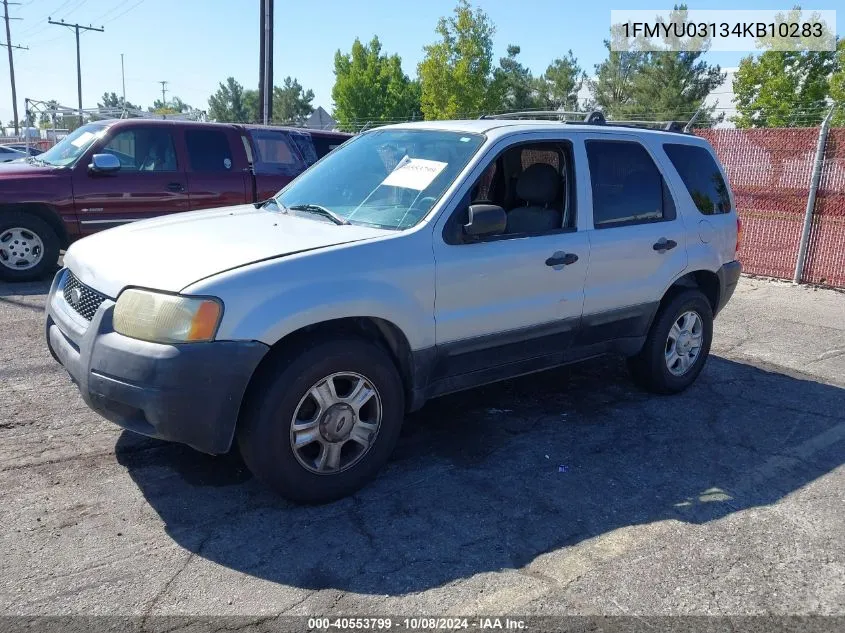 2004 Ford Escape Xlt VIN: 1FMYU03134KB10283 Lot: 40553799