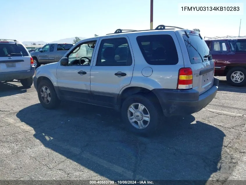 2004 Ford Escape Xlt VIN: 1FMYU03134KB10283 Lot: 40553799