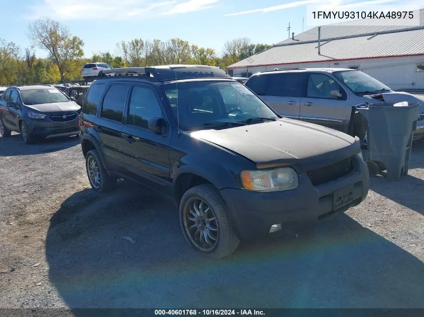 2004 Ford Escape Xlt VIN: 1FMYU93104KA48975 Lot: 40601768