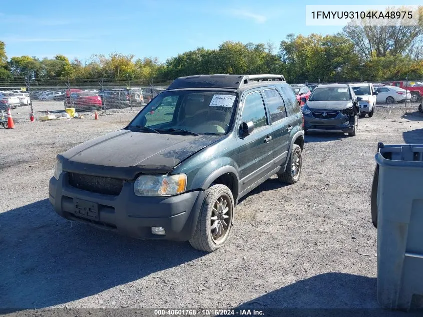 2004 Ford Escape Xlt VIN: 1FMYU93104KA48975 Lot: 40601768