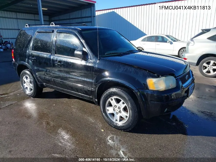 2004 Ford Escape Limited VIN: 1FMCU041X4KB11813 Lot: 40614180