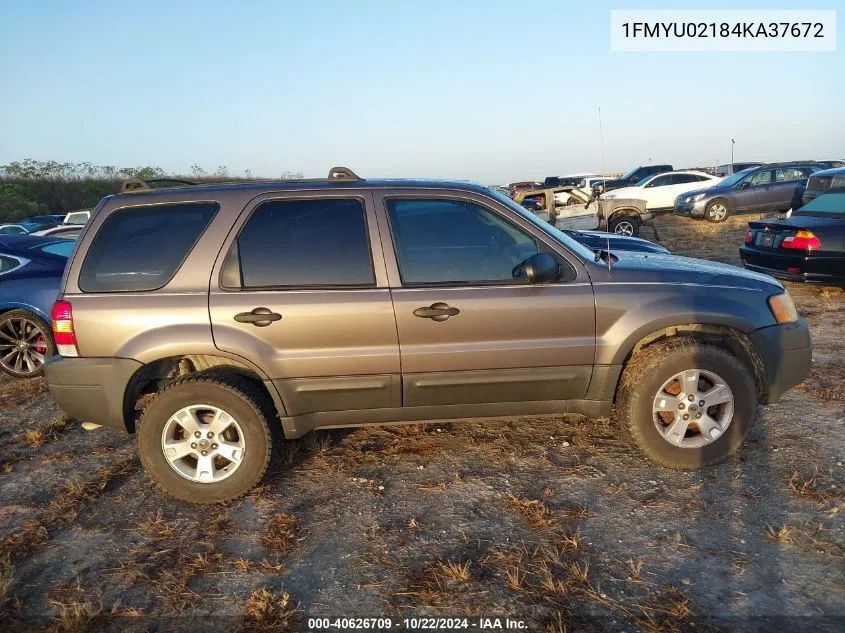 2004 Ford Escape Xls VIN: 1FMYU02184KA37672 Lot: 40626709