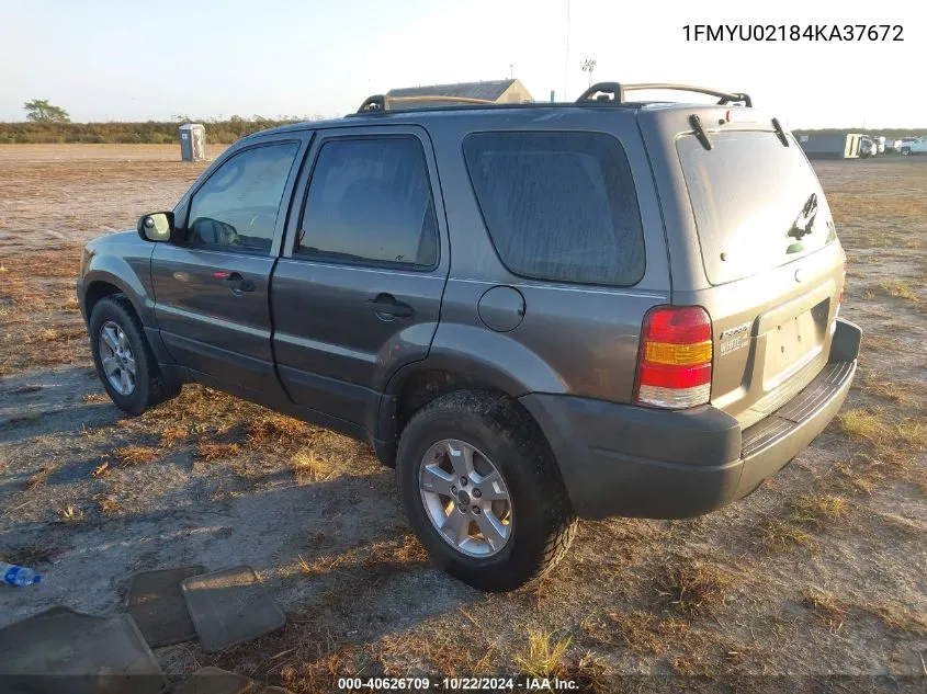 2004 Ford Escape Xls VIN: 1FMYU02184KA37672 Lot: 40626709