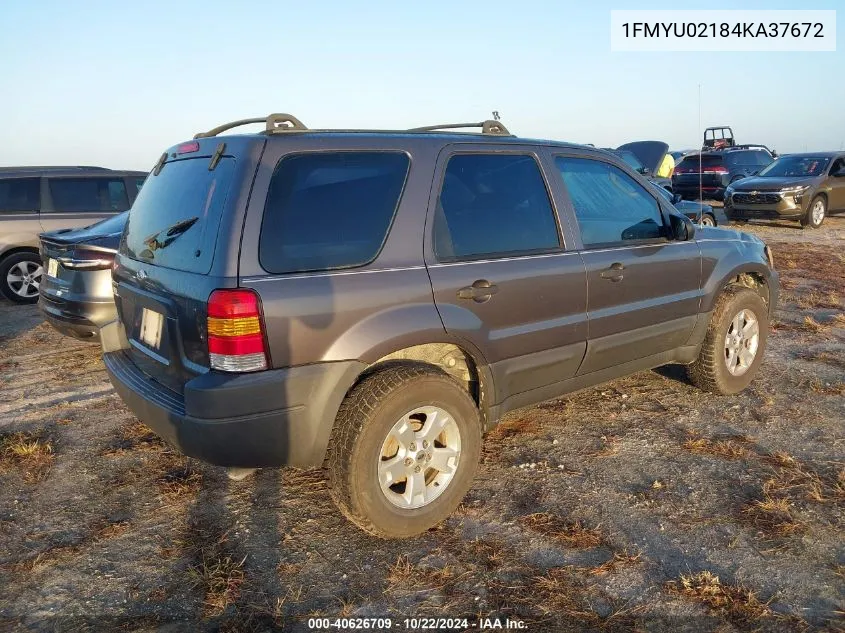 2004 Ford Escape Xls VIN: 1FMYU02184KA37672 Lot: 40626709