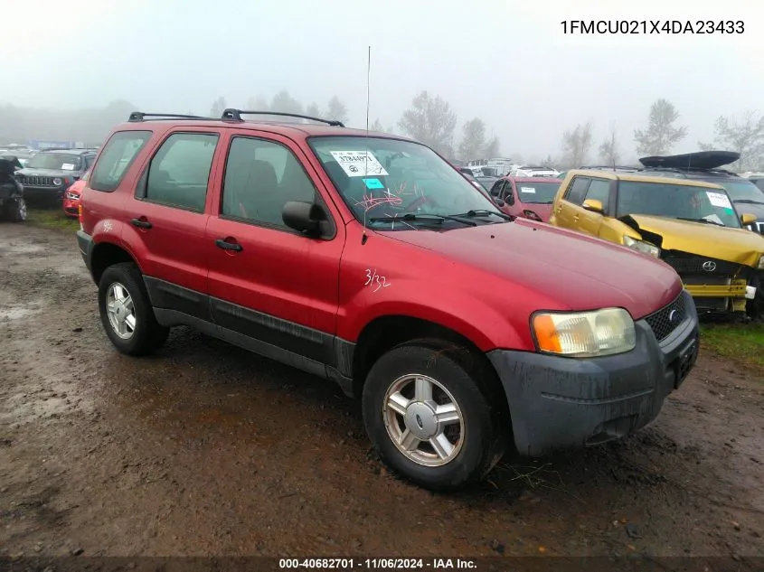 2004 Ford Escape Xls VIN: 1FMCU021X4DA23433 Lot: 40682701