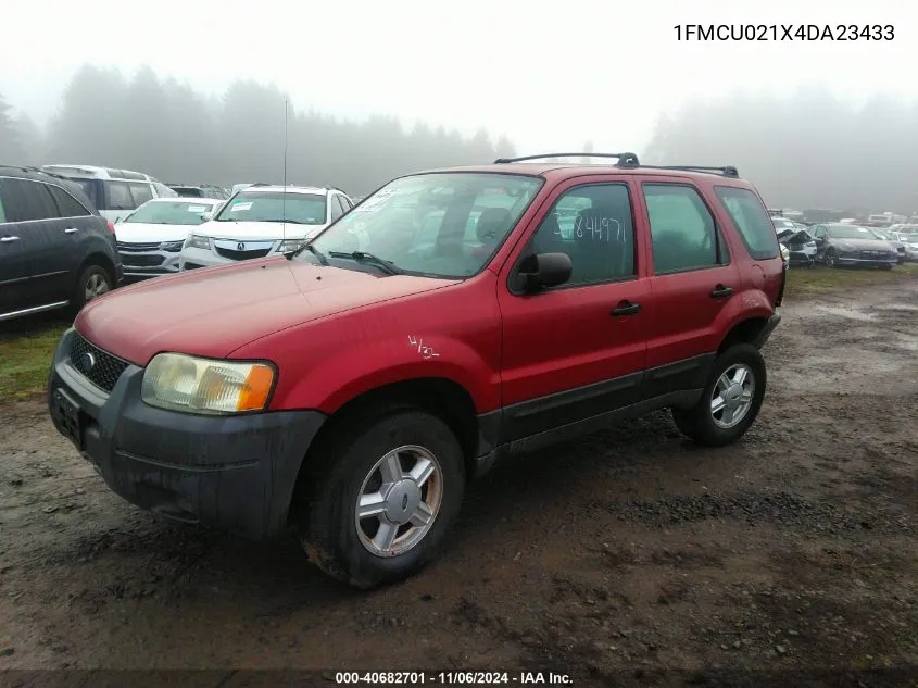 2004 Ford Escape Xls VIN: 1FMCU021X4DA23433 Lot: 40682701