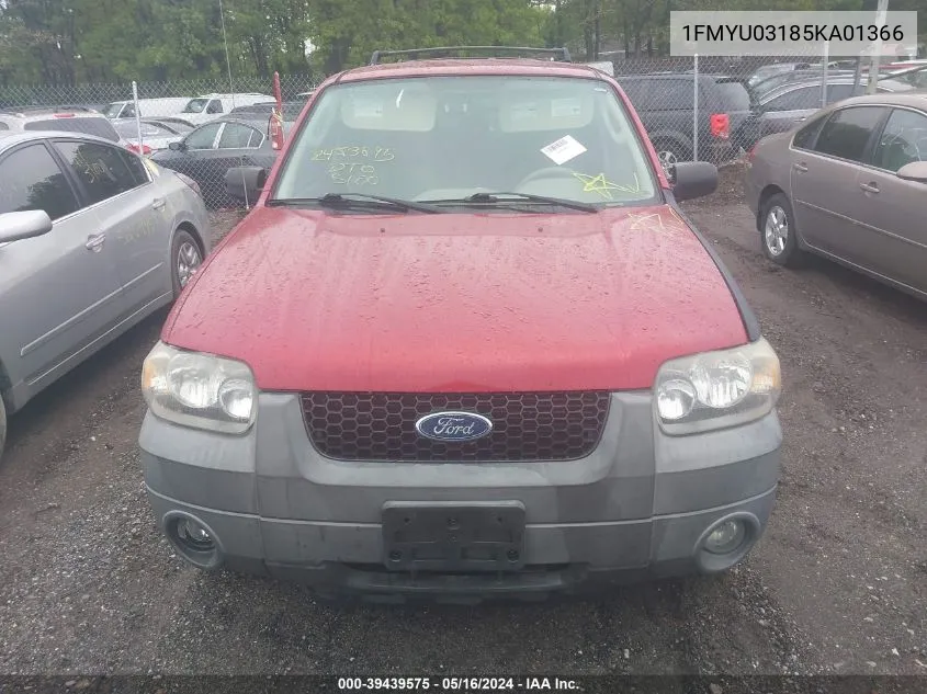 1FMYU03185KA01366 2005 Ford Escape Xlt