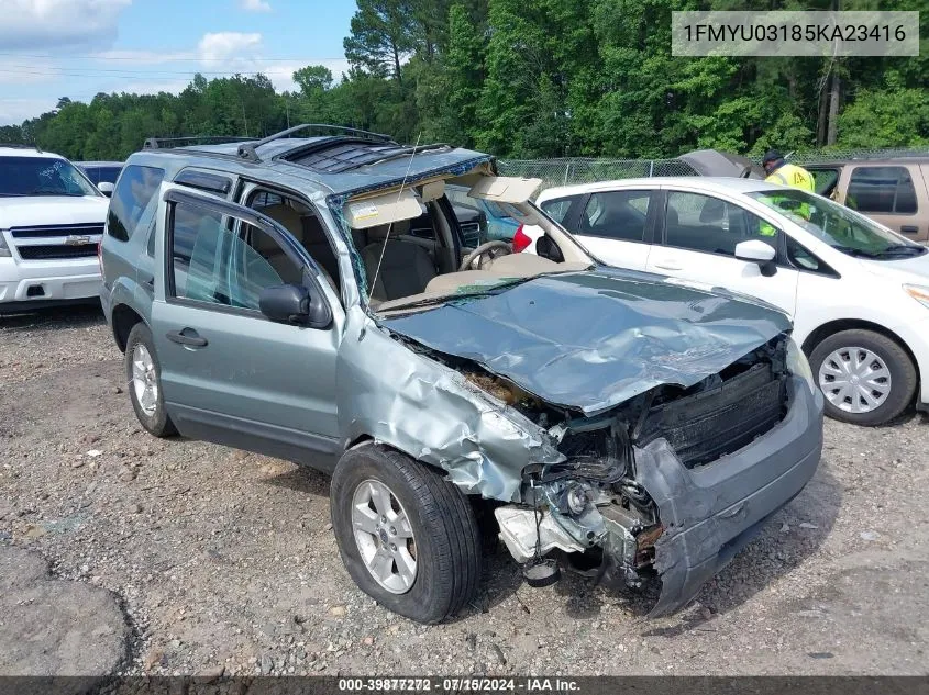 2005 Ford Escape Xlt VIN: 1FMYU03185KA23416 Lot: 39877272