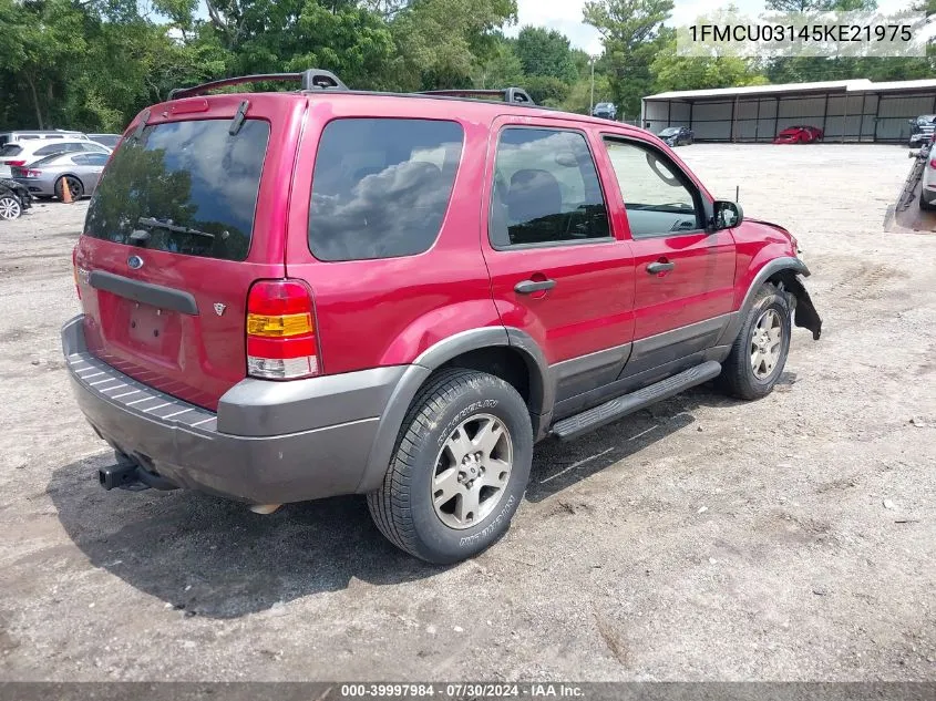 2005 Ford Escape Xlt VIN: 1FMCU03145KE21975 Lot: 39997984