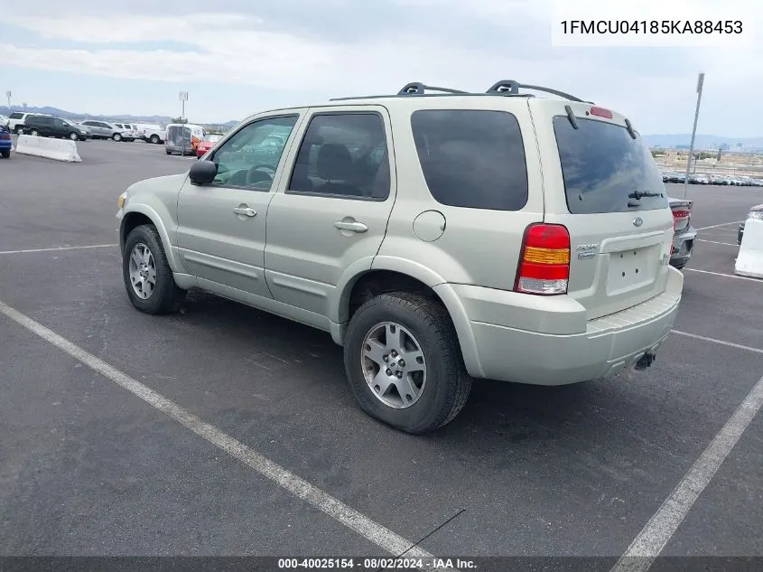 2005 Ford Escape Limited VIN: 1FMCU04185KA88453 Lot: 40025154