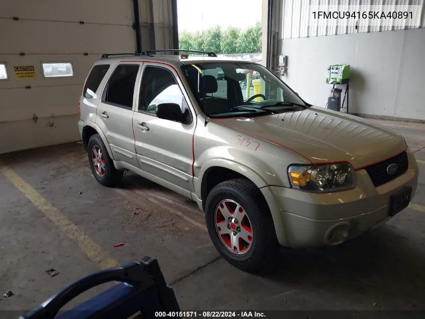 1FMCU94165KA40891 2005 Ford Escape Limited