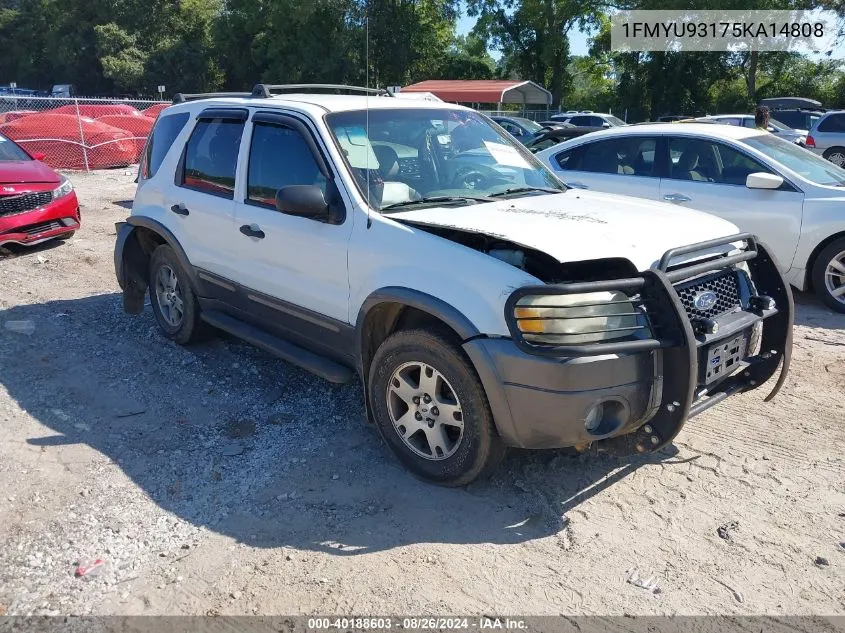 2005 Ford Escape Xlt VIN: 1FMYU93175KA14808 Lot: 40188603