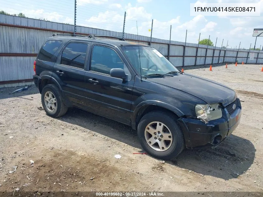 2005 Ford Escape Limited VIN: 1FMYU04145KE08471 Lot: 40195682